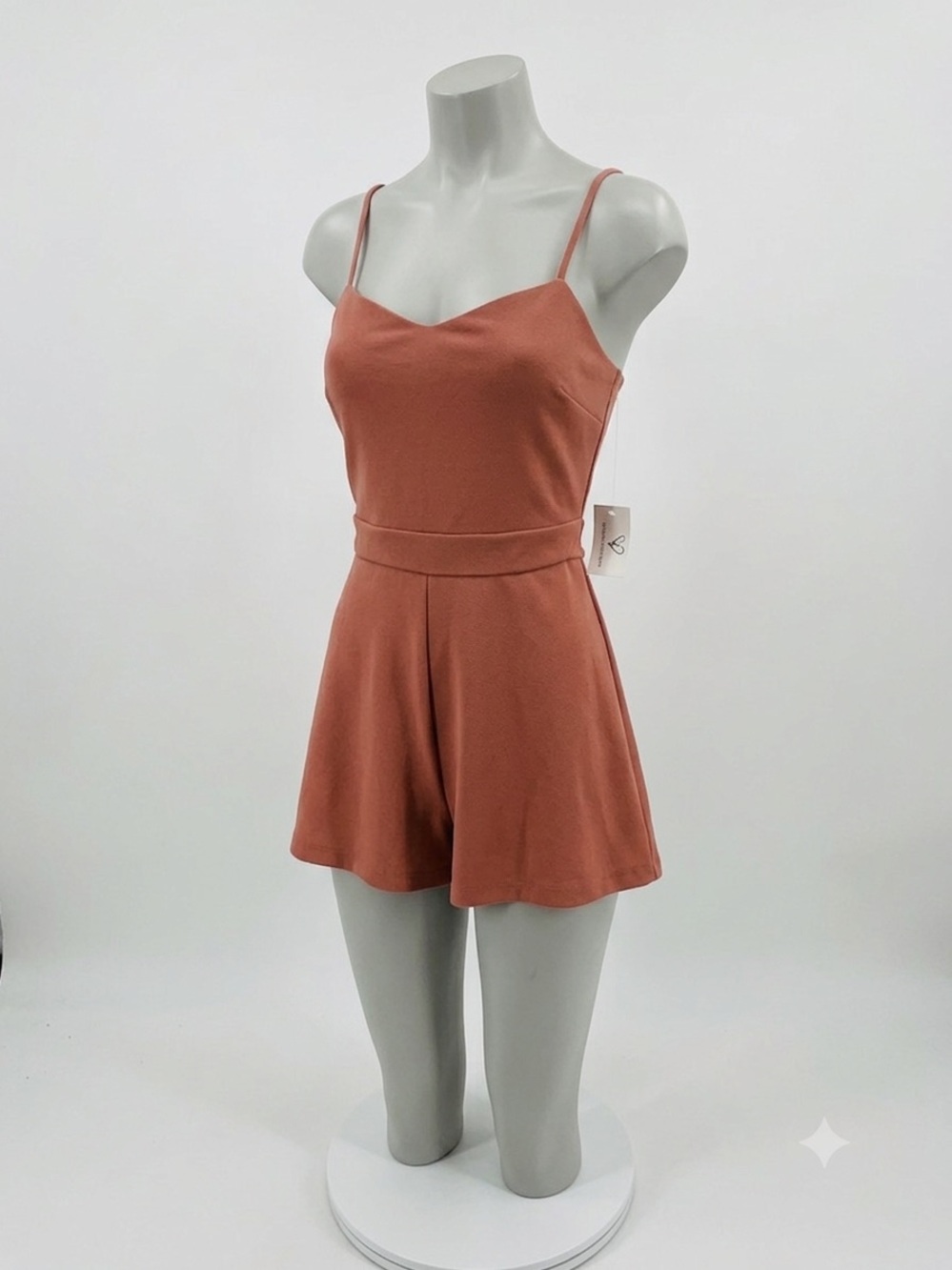 Strappy Rust Romper